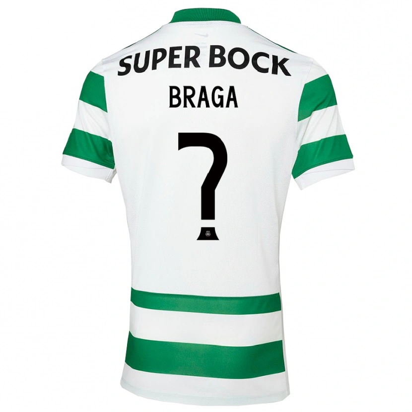 Danxen Kinder Gonçalo Braga #0 Grün Weiß Heimtrikot Trikot 2025/26 T-Shirt Österreich
