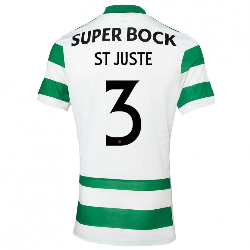 Danxen Kinder Jeremiah St. Juste #3 Grün Weiß Heimtrikot Trikot 2025/26 T-Shirt Österreich