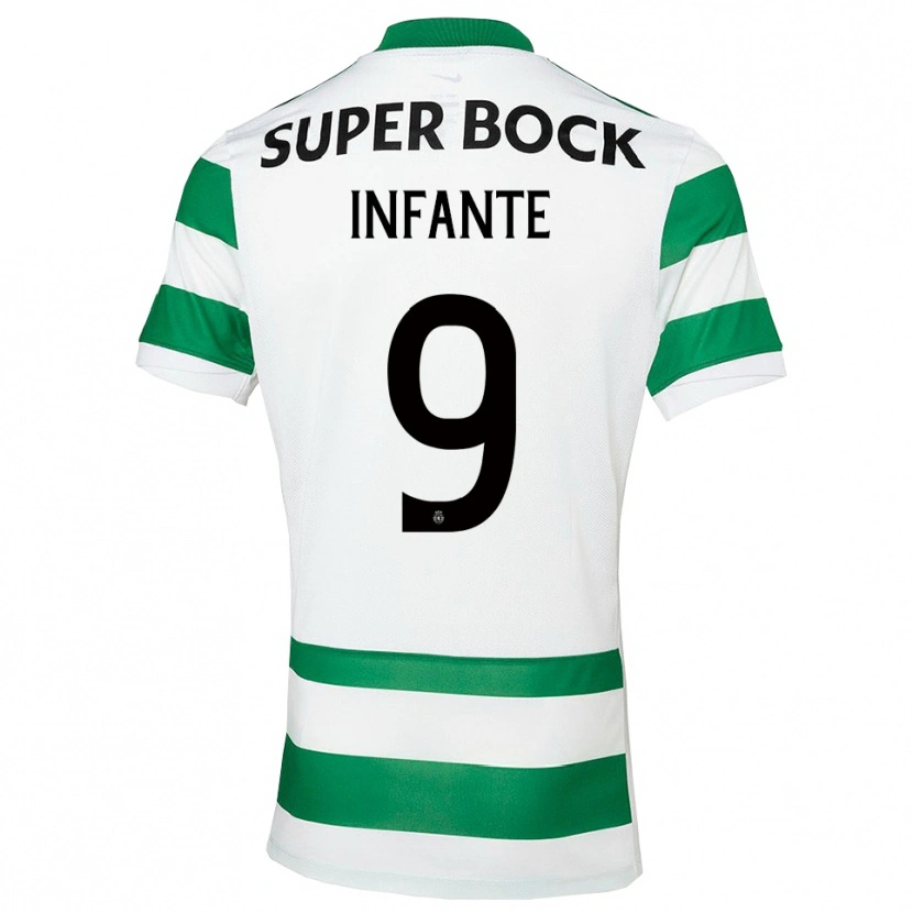 Danxen Kinder João Infante #9 Grün Weiß Heimtrikot Trikot 2025/26 T-Shirt Österreich