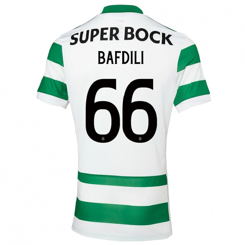 Danxen Kinder Zaïd Bafdili #66 Grün Weiß Heimtrikot Trikot 2025/26 T-Shirt Österreich