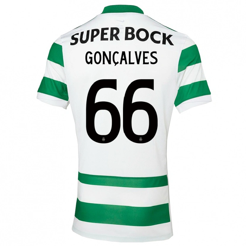 Danxen Kinder Iara Gonçalves #66 Grün Weiß Heimtrikot Trikot 2025/26 T-Shirt Österreich