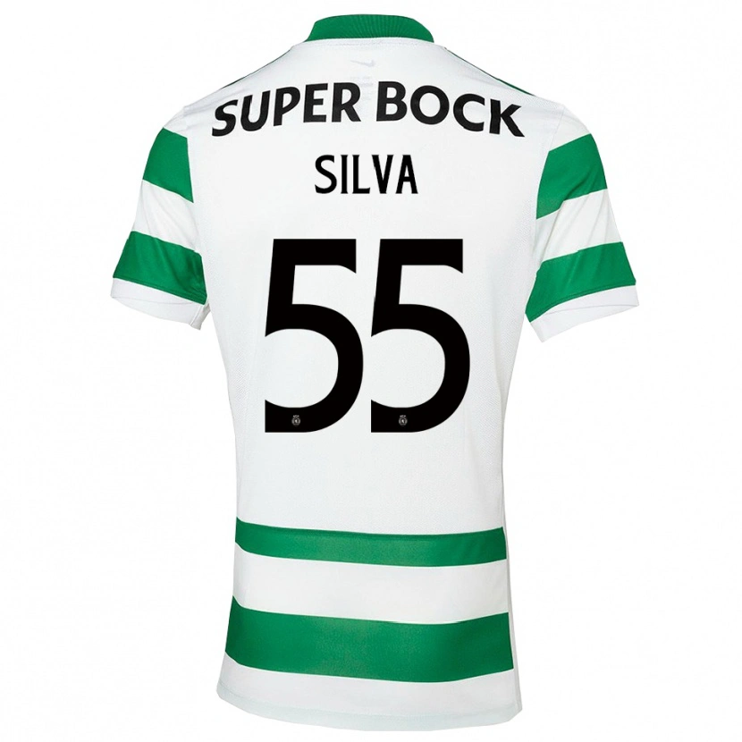 Danxen Kinder José Silva #55 Grün Weiß Heimtrikot Trikot 2025/26 T-Shirt Österreich