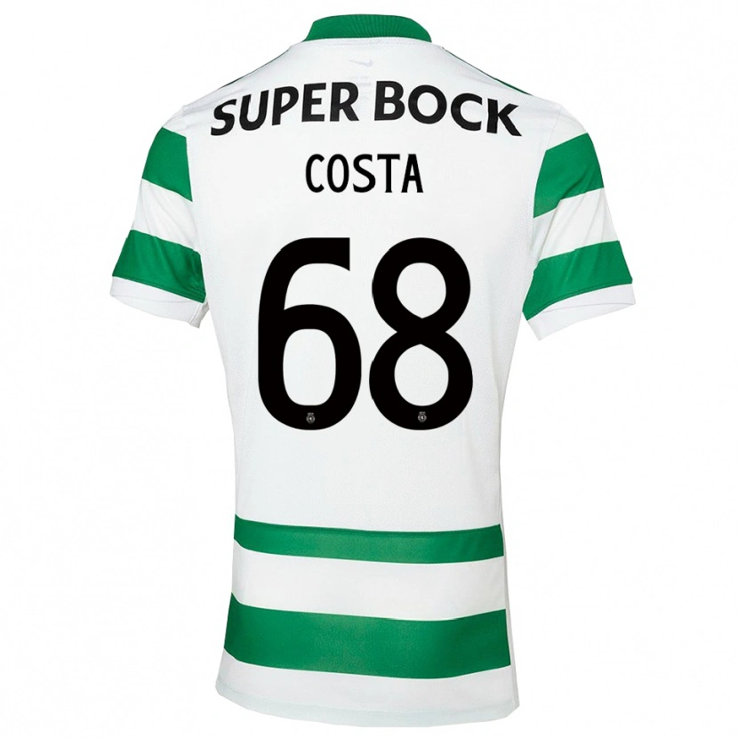 Danxen Kinder Daniel Costa #68 Grün Weiß Heimtrikot Trikot 2025/26 T-Shirt Österreich