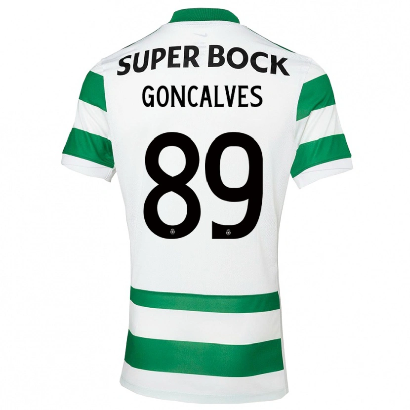 Danxen Kinder Andre Goncalves #89 Grün Weiß Heimtrikot Trikot 2025/26 T-Shirt Österreich