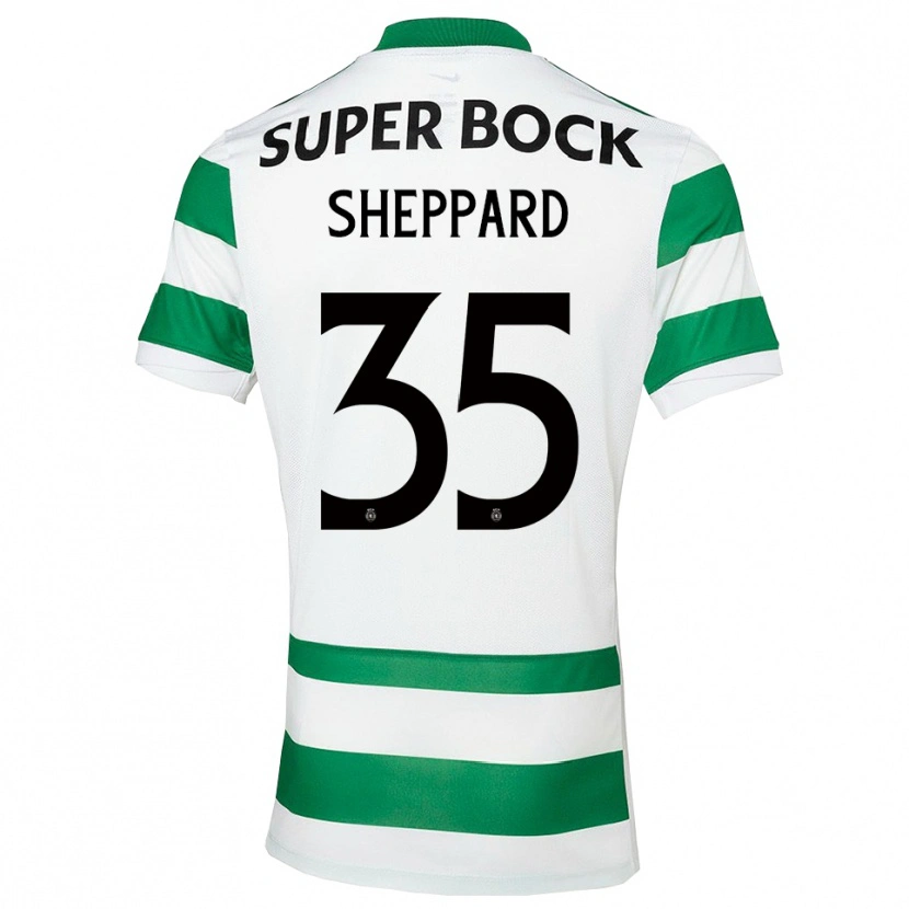 Danxen Kinder Catriona Sheppard #35 Grün Weiß Heimtrikot Trikot 2025/26 T-Shirt Österreich