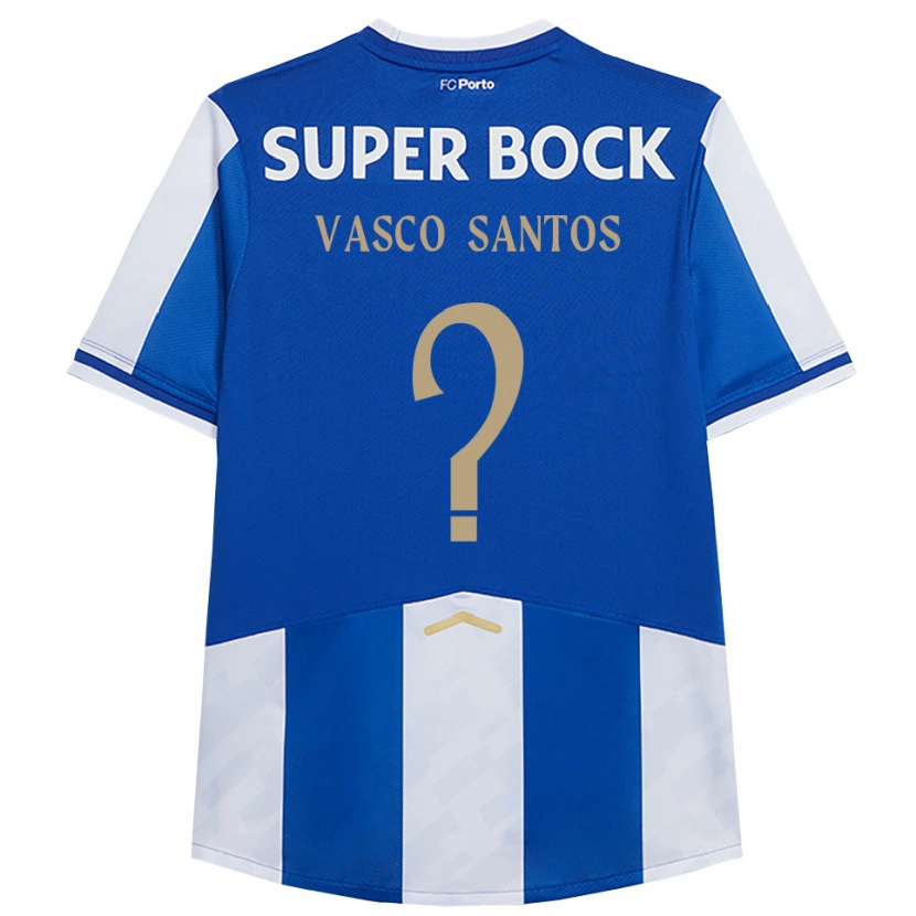 Danxen Kinder Vasco Santos #0 Blau Weiß Heimtrikot Trikot 2025/26 T-Shirt Österreich