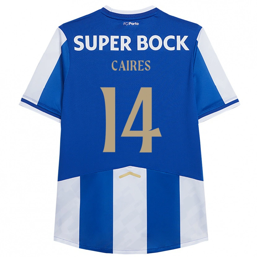 Danxen Kinder Tiago Caires #14 Blau Weiß Heimtrikot Trikot 2025/26 T-Shirt Österreich