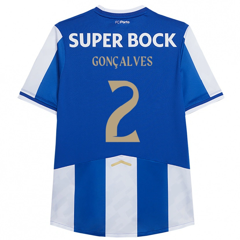 Danxen Kinder Ema Gonçalves #2 Blau Weiß Heimtrikot Trikot 2025/26 T-Shirt Österreich