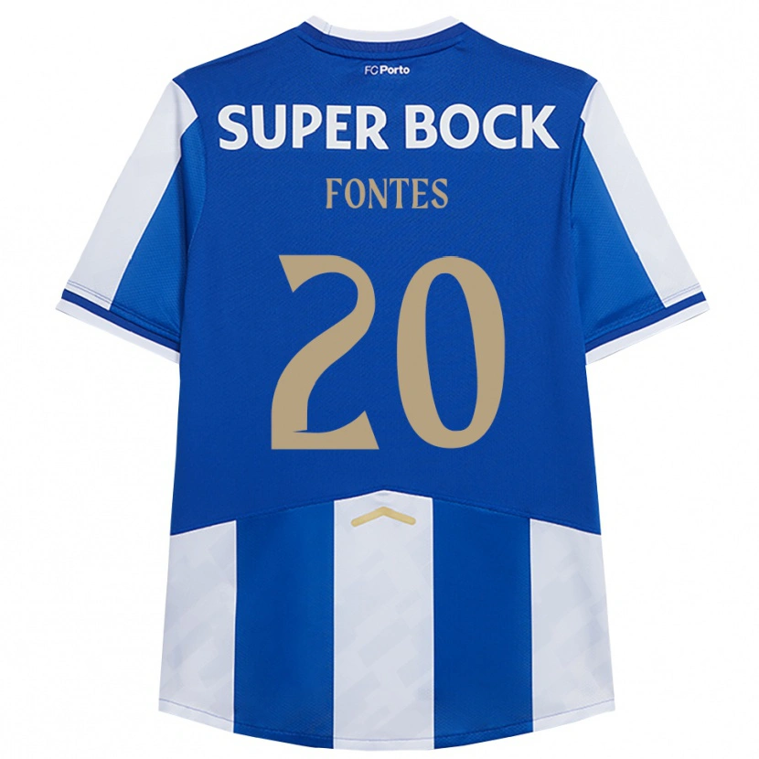 Danxen Kinder Goncalo Fontes #20 Blau Weiß Heimtrikot Trikot 2025/26 T-Shirt Österreich