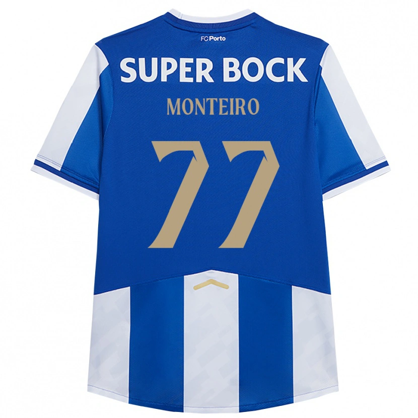 Danxen Kinder Rui Monteiro #77 Blau Weiß Heimtrikot Trikot 2025/26 T-Shirt Österreich