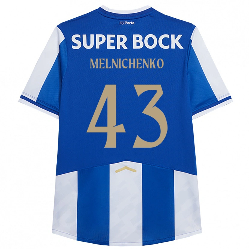 Danxen Kinder Trofim Melnichenko #43 Blau Weiß Heimtrikot Trikot 2025/26 T-Shirt Österreich