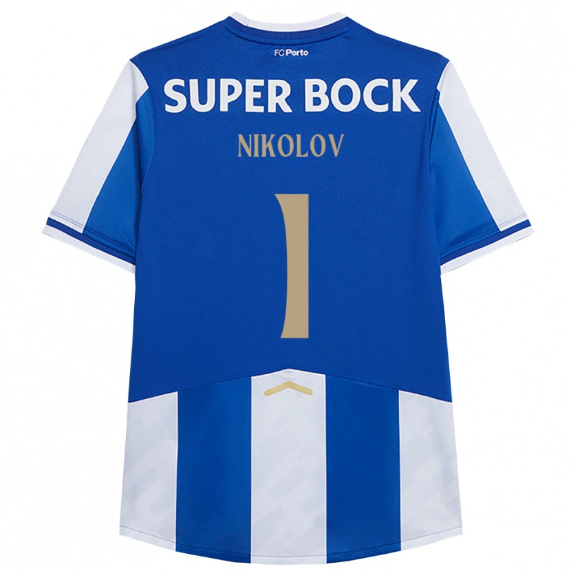Danxen Kinder Antoni Nikolov #1 Blau Weiß Heimtrikot Trikot 2025/26 T-Shirt Österreich