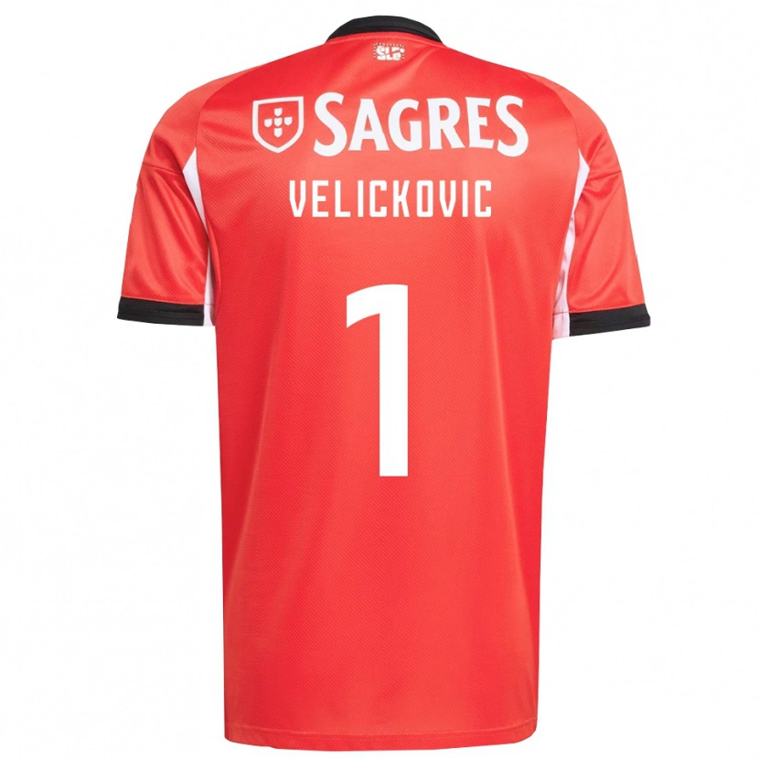 Danxen Kinder Luka Veličković #1 Rot Weiß Heimtrikot Trikot 2025/26 T-Shirt Österreich