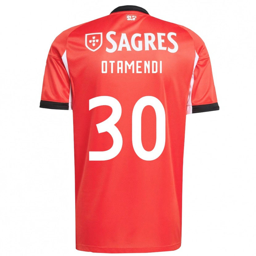 Danxen Kinder Nicolás Otamendi #30 Rot Weiß Heimtrikot Trikot 2025/26 T-Shirt Österreich