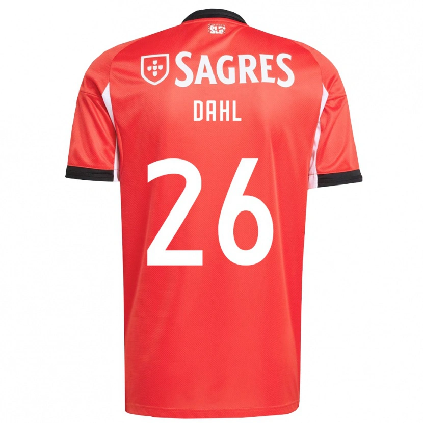Danxen Kinder Samuel Dahl #26 Rot Weiß Heimtrikot Trikot 2025/26 T-Shirt Österreich