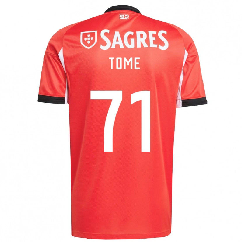 Danxen Kinder Joao Tome #71 Rot Weiß Heimtrikot Trikot 2025/26 T-Shirt Österreich