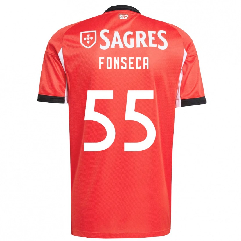 Danxen Kinder João Fonseca #55 Rot Weiß Heimtrikot Trikot 2025/26 T-Shirt Österreich