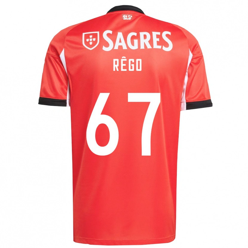 Danxen Kinder Rodrigo Rêgo #67 Rot Weiß Heimtrikot Trikot 2025/26 T-Shirt Österreich