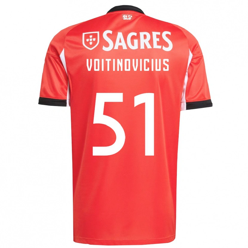 Danxen Kinder Arnas Voitinovičius #51 Rot Weiß Heimtrikot Trikot 2025/26 T-Shirt Österreich