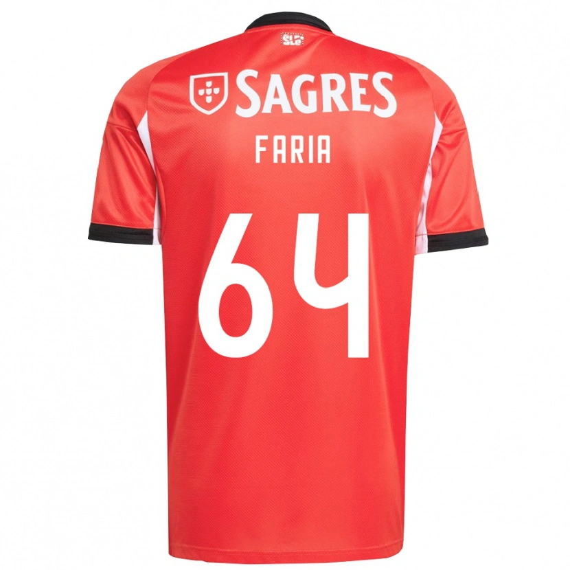 Danxen Kinder Hugo Faria #64 Rot Weiß Heimtrikot Trikot 2025/26 T-Shirt Österreich