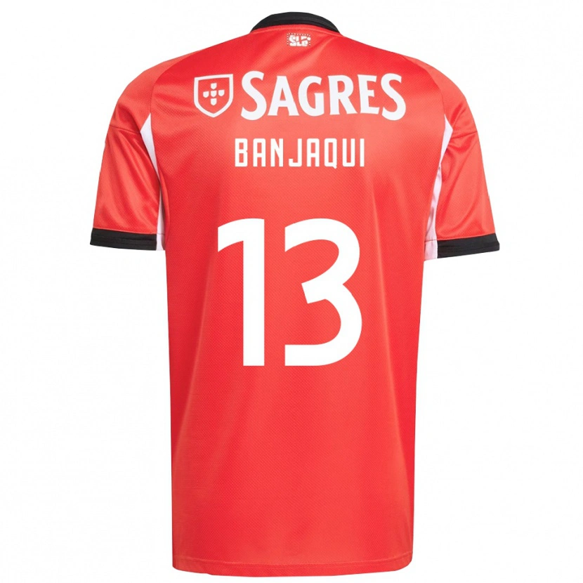 Danxen Kinder Daniel Banjaqui #13 Rot Weiß Heimtrikot Trikot 2025/26 T-Shirt Österreich