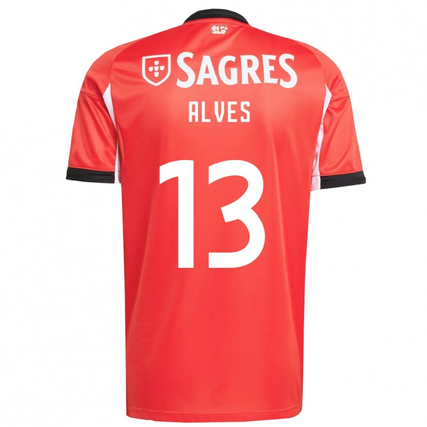 Danxen Kinder Lúcia Alves #13 Rot Weiß Heimtrikot Trikot 2025/26 T-Shirt Österreich