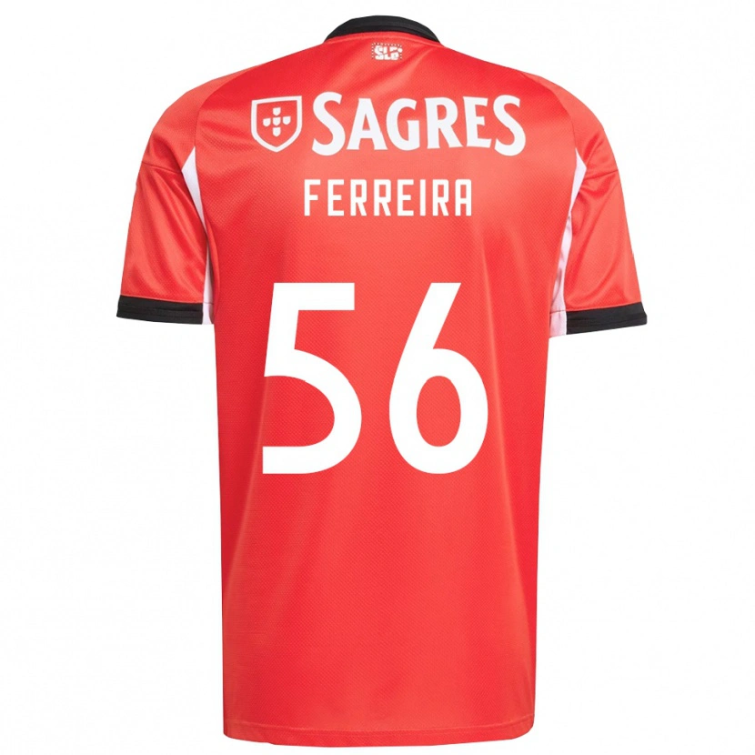 Danxen Kinder Martim Ferreira #56 Rot Weiß Heimtrikot Trikot 2025/26 T-Shirt Österreich