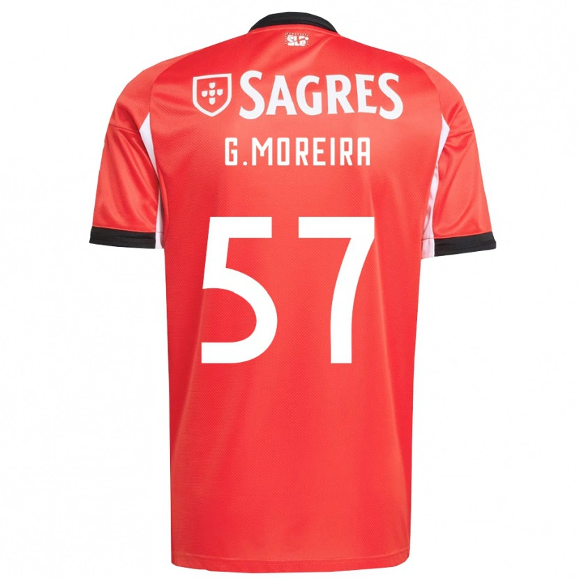 Danxen Kinder Gonçalo Moreira #57 Rot Weiß Heimtrikot Trikot 2025/26 T-Shirt Österreich