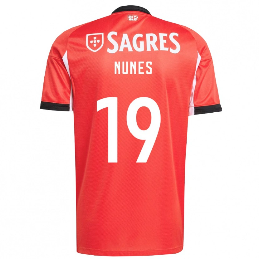Danxen Kinder Bernardo Nunes #19 Rot Weiß Heimtrikot Trikot 2025/26 T-Shirt Österreich