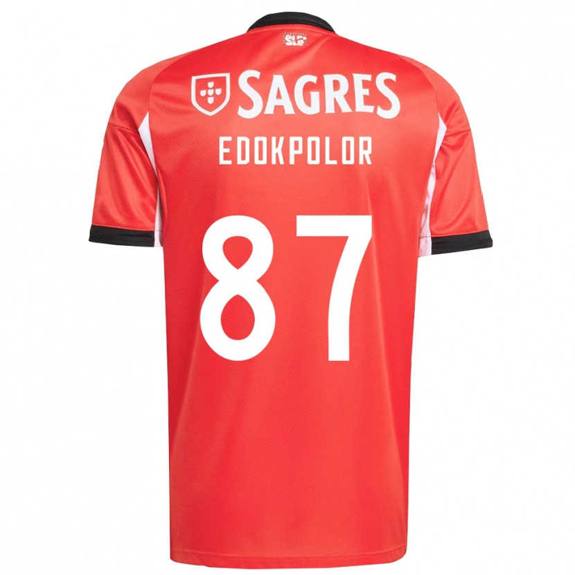 Danxen Kinder Peter Edokpolor #87 Rot Weiß Heimtrikot Trikot 2025/26 T-Shirt Österreich