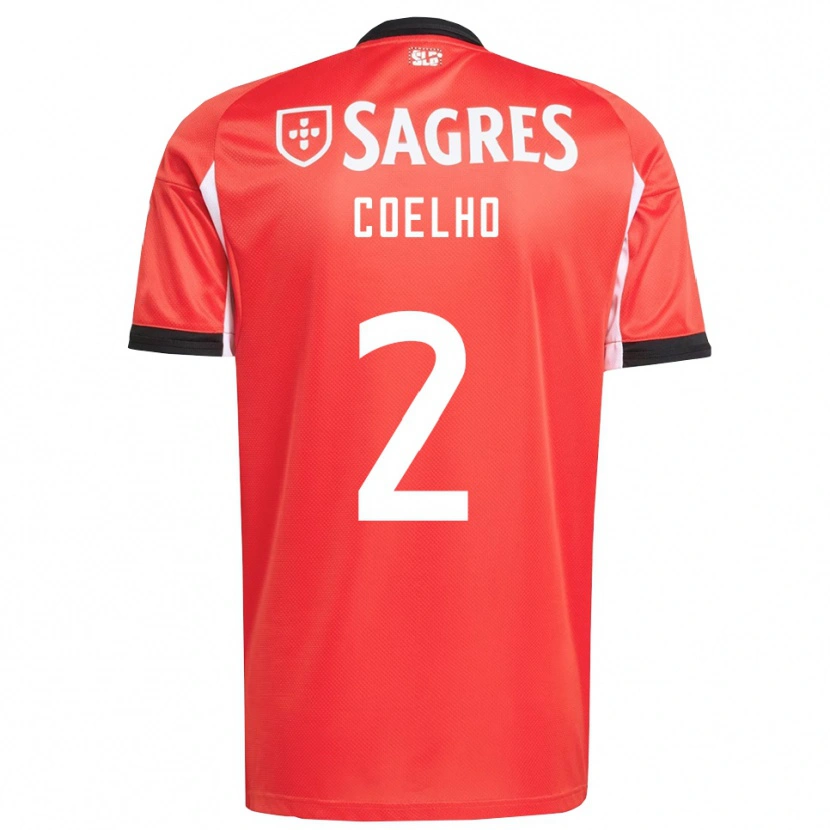 Danxen Kinder Diogo Coelho #2 Rot Weiß Heimtrikot Trikot 2025/26 T-Shirt Österreich