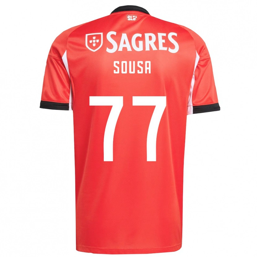 Danxen Kinder Gerson Sousa #77 Rot Weiß Heimtrikot Trikot 2025/26 T-Shirt Österreich