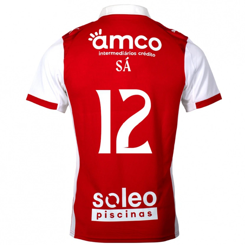 Danxen Kinder Tiago Sá #12 Rot Weiß Heimtrikot Trikot 2025/26 T-Shirt Österreich