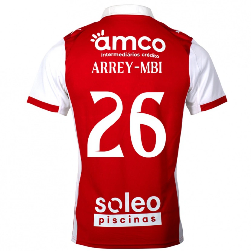 Danxen Kinder Bright Arrey-Mbi #26 Rot Weiß Heimtrikot Trikot 2025/26 T-Shirt Österreich