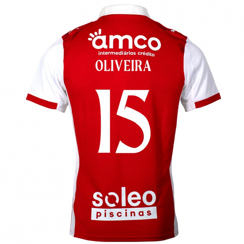 Danxen Kinder Paulo Oliveira #15 Rot Weiß Heimtrikot Trikot 2025/26 T-Shirt Österreich