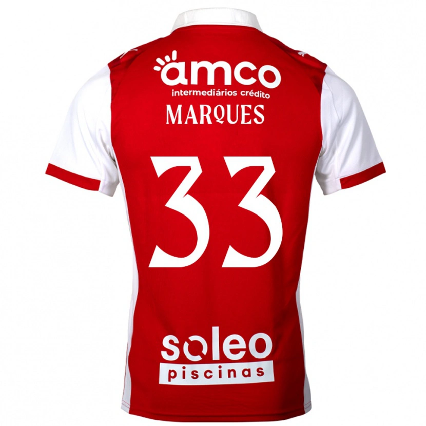 Danxen Kinder João Marques #33 Rot Weiß Heimtrikot Trikot 2025/26 T-Shirt Österreich