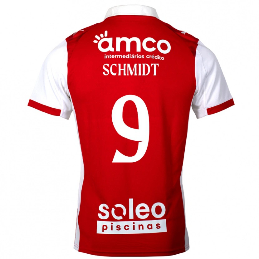 Danxen Kinder Malu Schmidt #9 Rot Weiß Heimtrikot Trikot 2025/26 T-Shirt Österreich