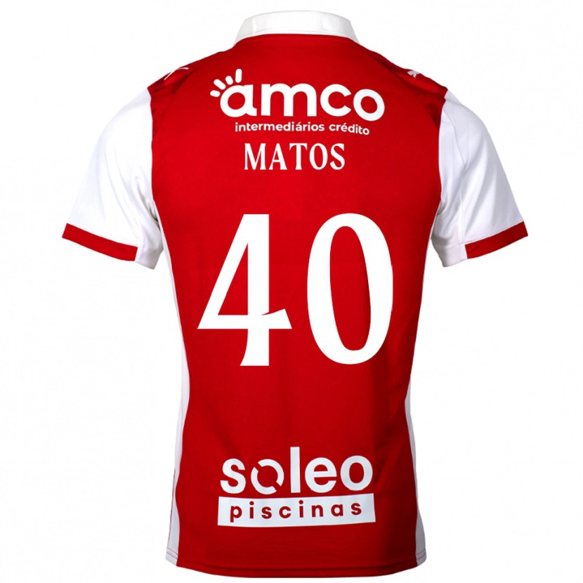 Danxen Kinder João Matos #40 Rot Weiß Heimtrikot Trikot 2025/26 T-Shirt Österreich
