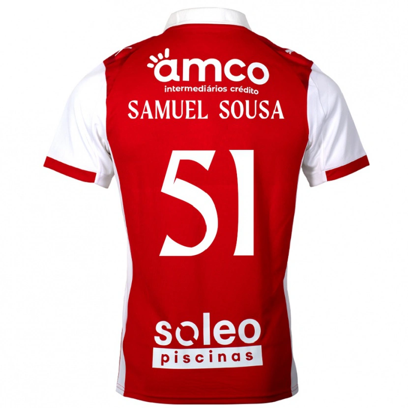 Danxen Kinder Samu Sousa #51 Rot Weiß Heimtrikot Trikot 2025/26 T-Shirt Österreich