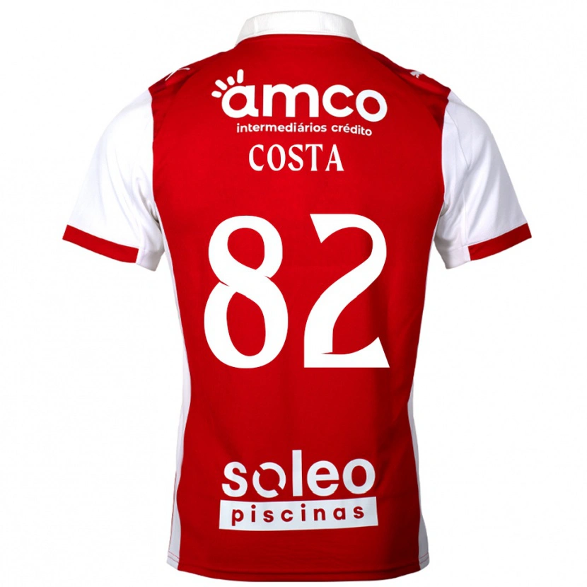 Danxen Kinder Gui Costa #82 Rot Weiß Heimtrikot Trikot 2025/26 T-Shirt Österreich