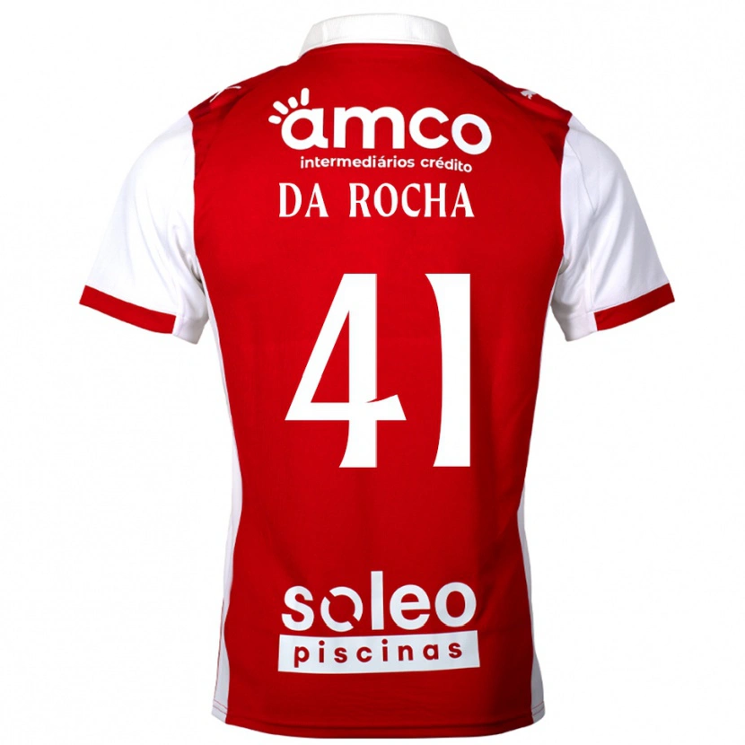 Danxen Kinder Yanis Da Rocha #41 Rot Weiß Heimtrikot Trikot 2025/26 T-Shirt Österreich
