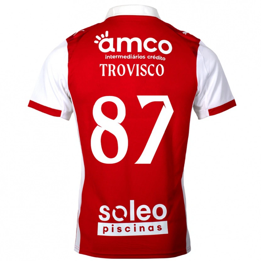 Danxen Kinder João Trovisco #87 Rot Weiß Heimtrikot Trikot 2025/26 T-Shirt Österreich