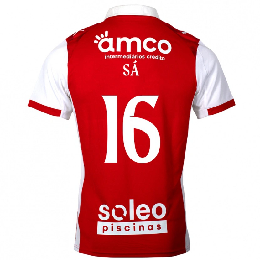Danxen Kinder Manuel Sá #16 Rot Weiß Heimtrikot Trikot 2025/26 T-Shirt Österreich