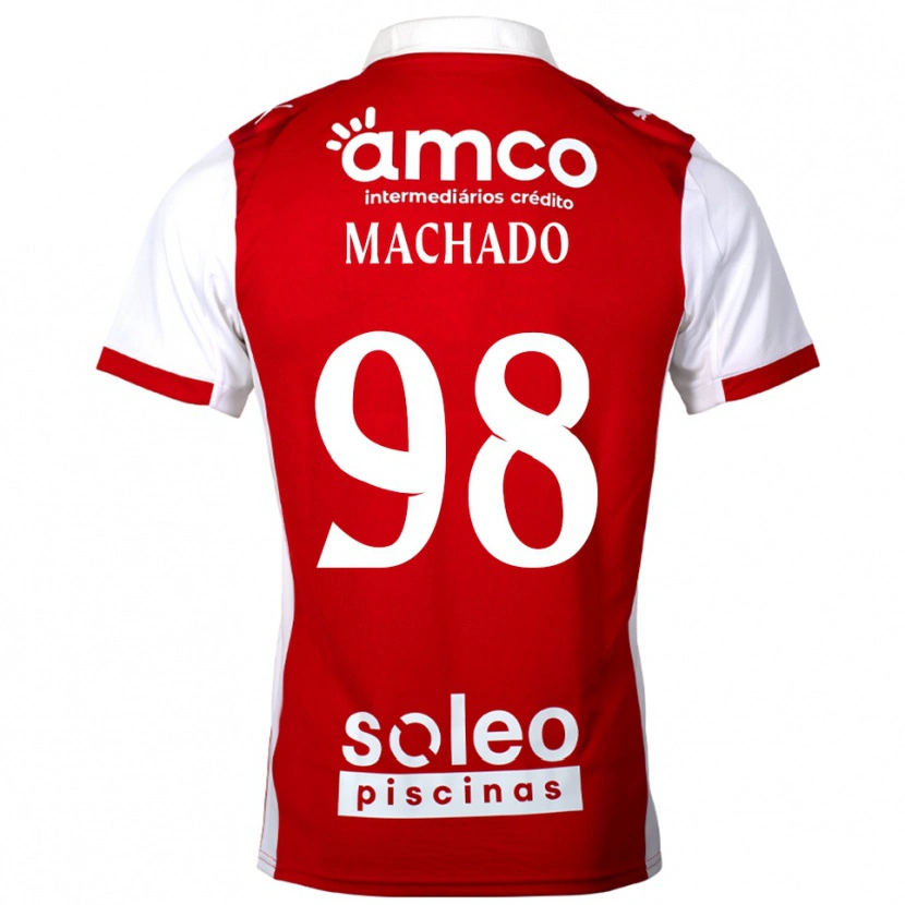 Danxen Kinder Gonçalo Machado #98 Rot Weiß Heimtrikot Trikot 2025/26 T-Shirt Österreich