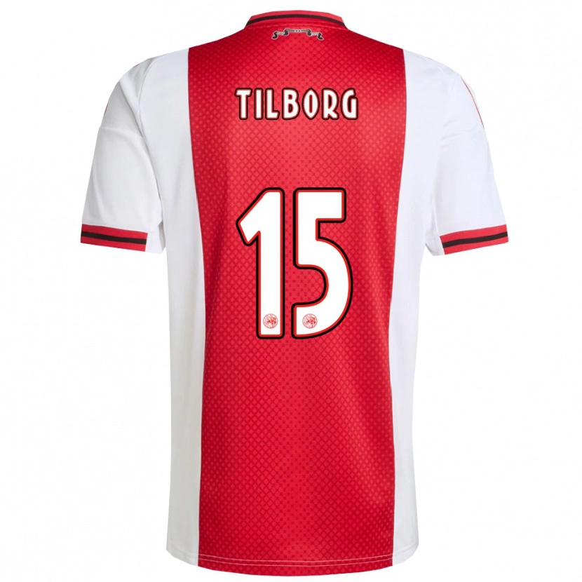 Danxen Kinder Sesynijo Tilborg #15 Rot Weiß Heimtrikot Trikot 2025/26 T-Shirt Österreich