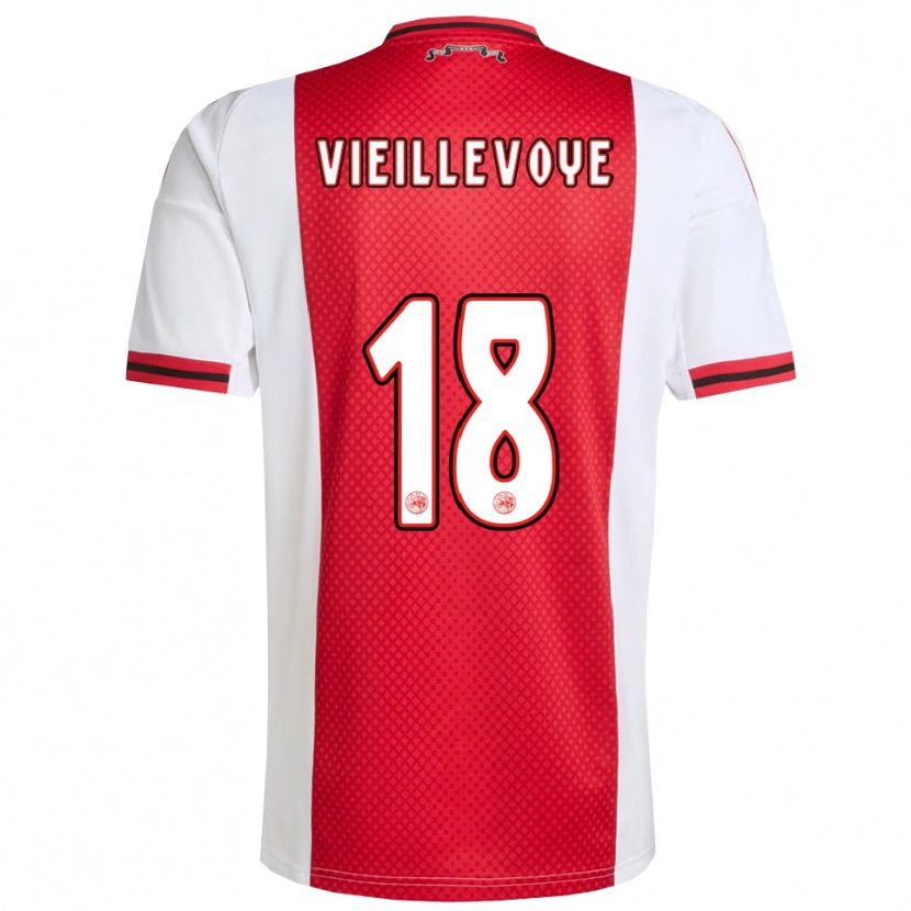 Danxen Kinder Luka Vieillevoye #18 Rot Weiß Heimtrikot Trikot 2025/26 T-Shirt Österreich