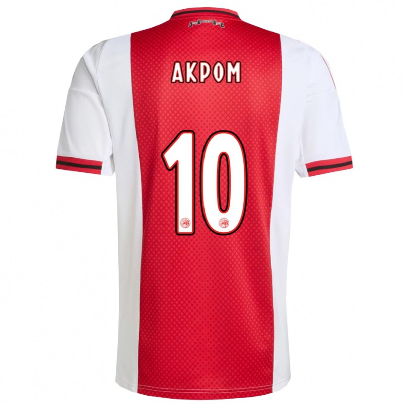 Danxen Kinder Chuba Akpom #10 Rot Weiß Heimtrikot Trikot 2025/26 T-Shirt Österreich