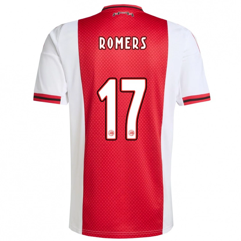 Danxen Kinder Thijmen Romers #17 Rot Weiß Heimtrikot Trikot 2025/26 T-Shirt Österreich