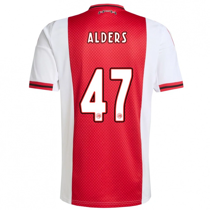 Danxen Kinder Gerald Alders #47 Rot Weiß Heimtrikot Trikot 2025/26 T-Shirt Österreich