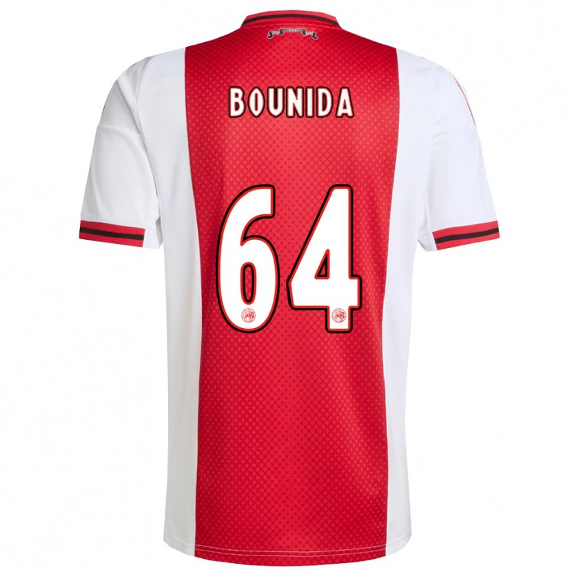 Danxen Kinder Rayane Bounida #64 Rot Weiß Heimtrikot Trikot 2025/26 T-Shirt Österreich